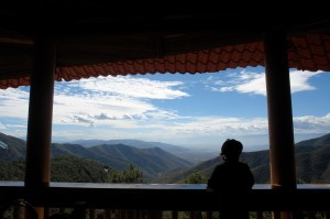 25 minutes from Oaxaca City, up in the mountains. 
